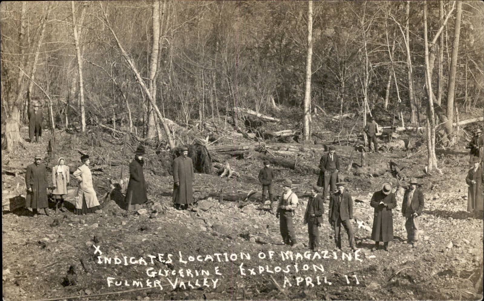 Wellsville? NY? Fulmer Valley Explosion c1910 Real Photo Postcard bhn