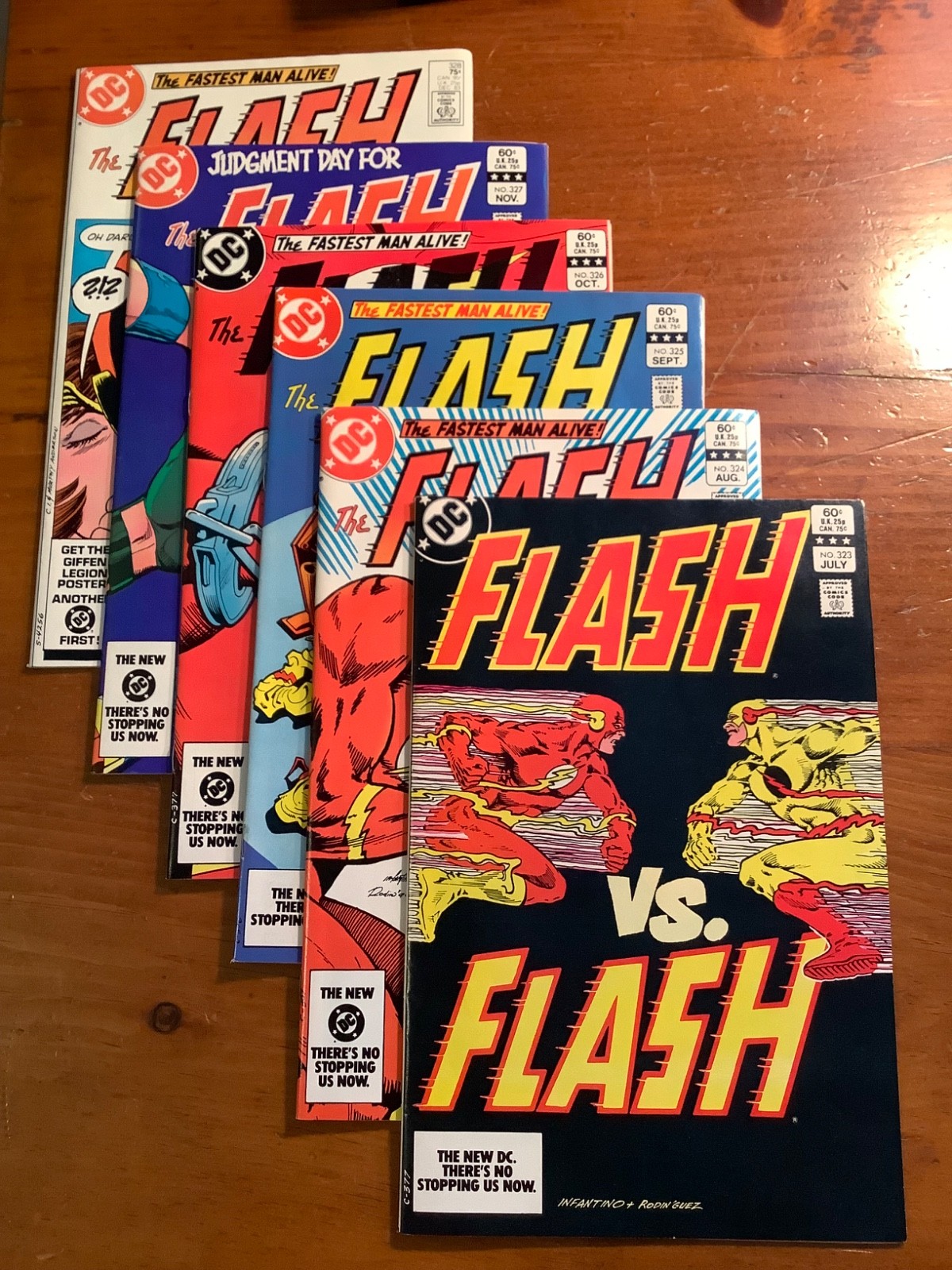 THE FLASH #323-328 Complete Arc Lot (DC 1983) VF/NM High Grade Key Death Zoom
