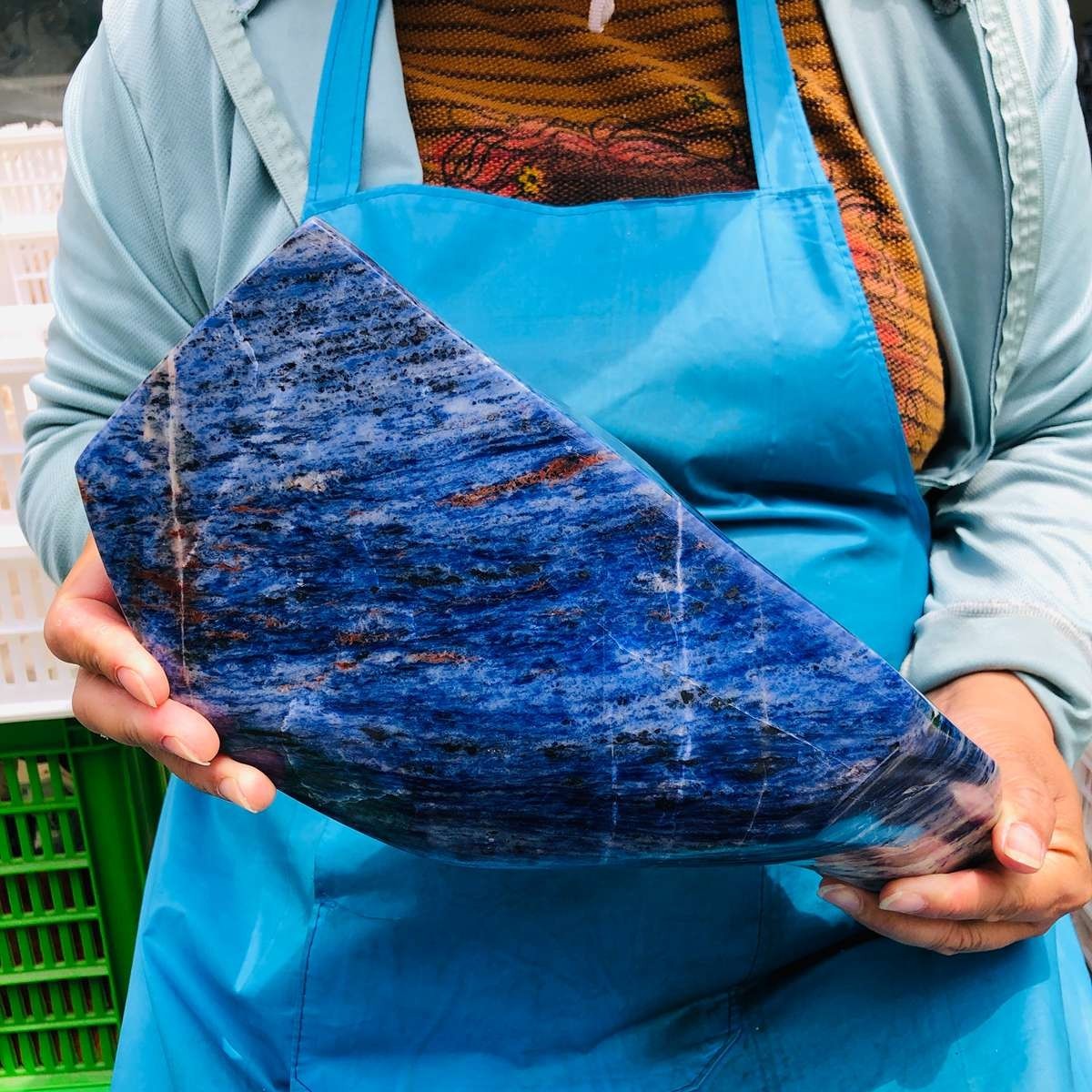 11.68LB Large Natural Blue Vein Stone Quartz Crystal Mineral Healing Sample 5902