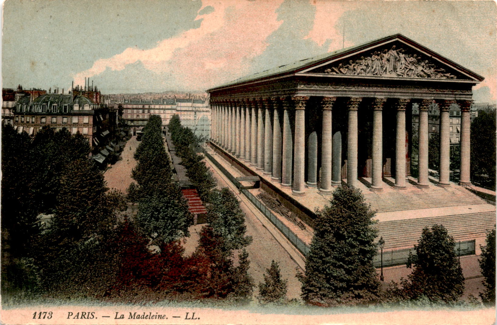PARIS, La Madeleine, Pays étrangers, Correspondance, Poste, ADRES Postcard