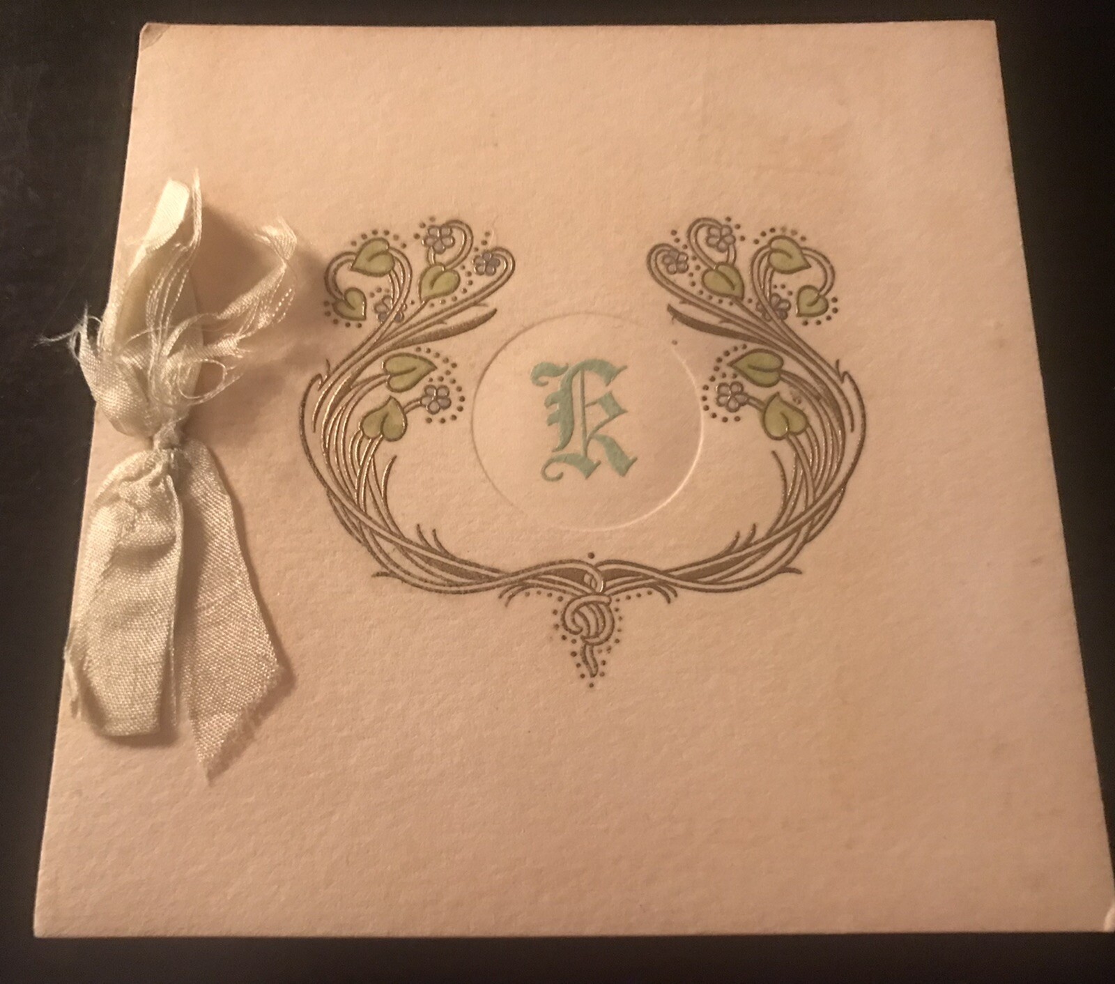 Vintage Antique Christmas Card 1920s Used VGC