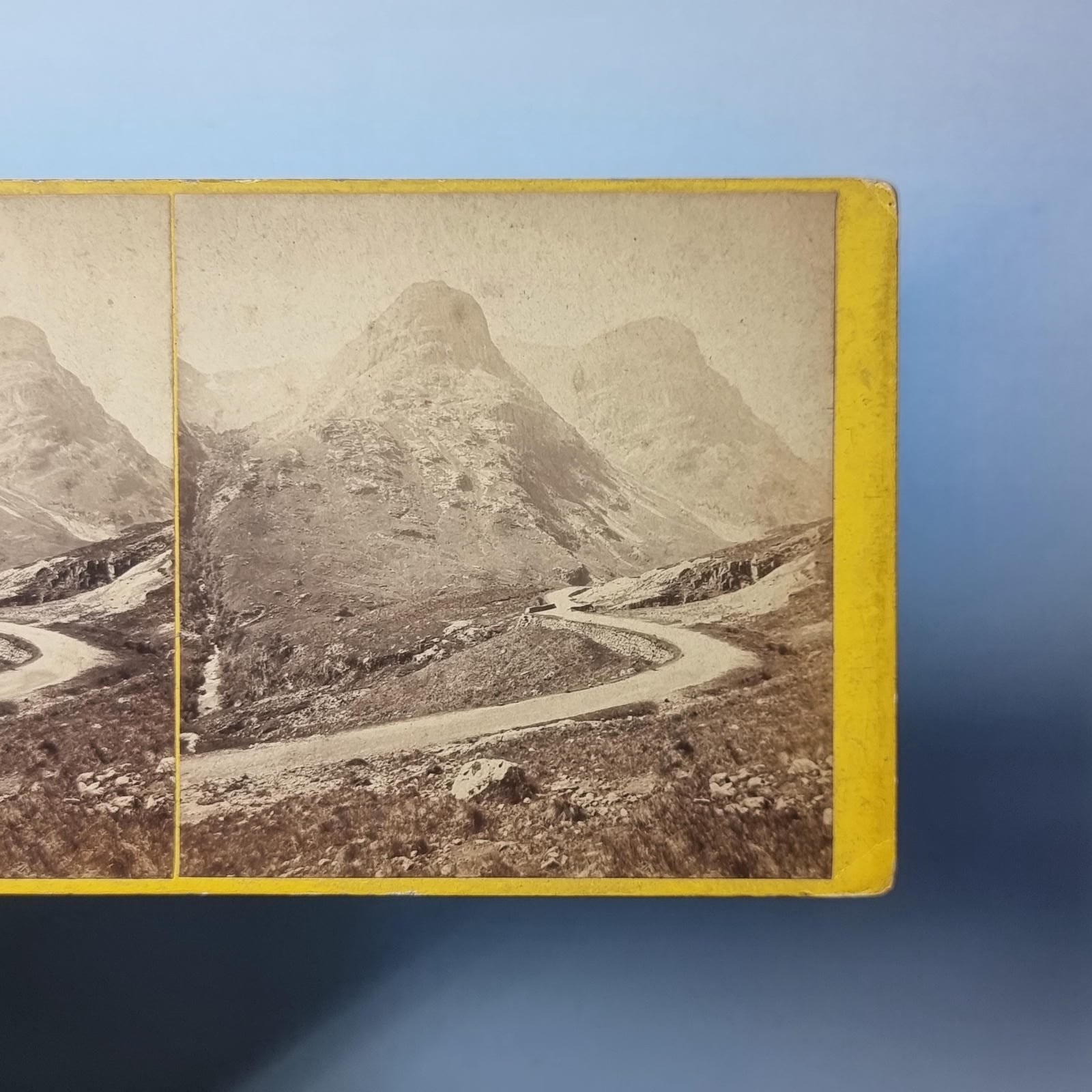 Glencoe Scotland Stereoview C1870 Real Photo Corrie Ghaul 3 Waters Bridge Wilson