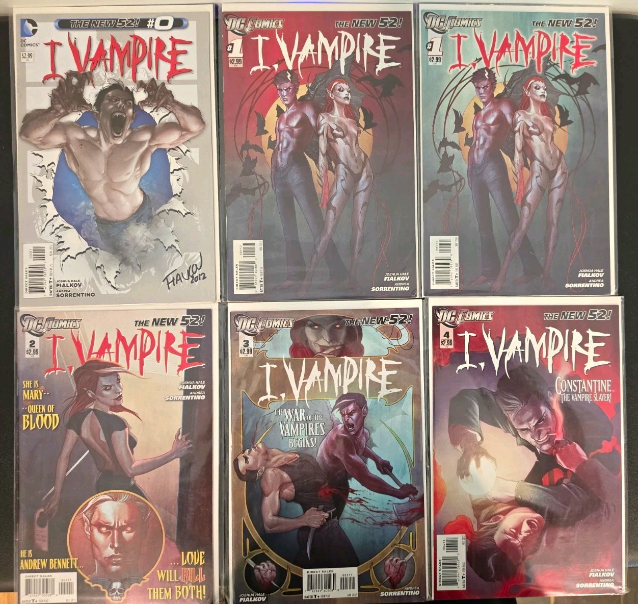 I Vampire #0-19 COMPLETE RUN + #1 VARIANTS SIGNED Fialkov DC New 52 22 Comics