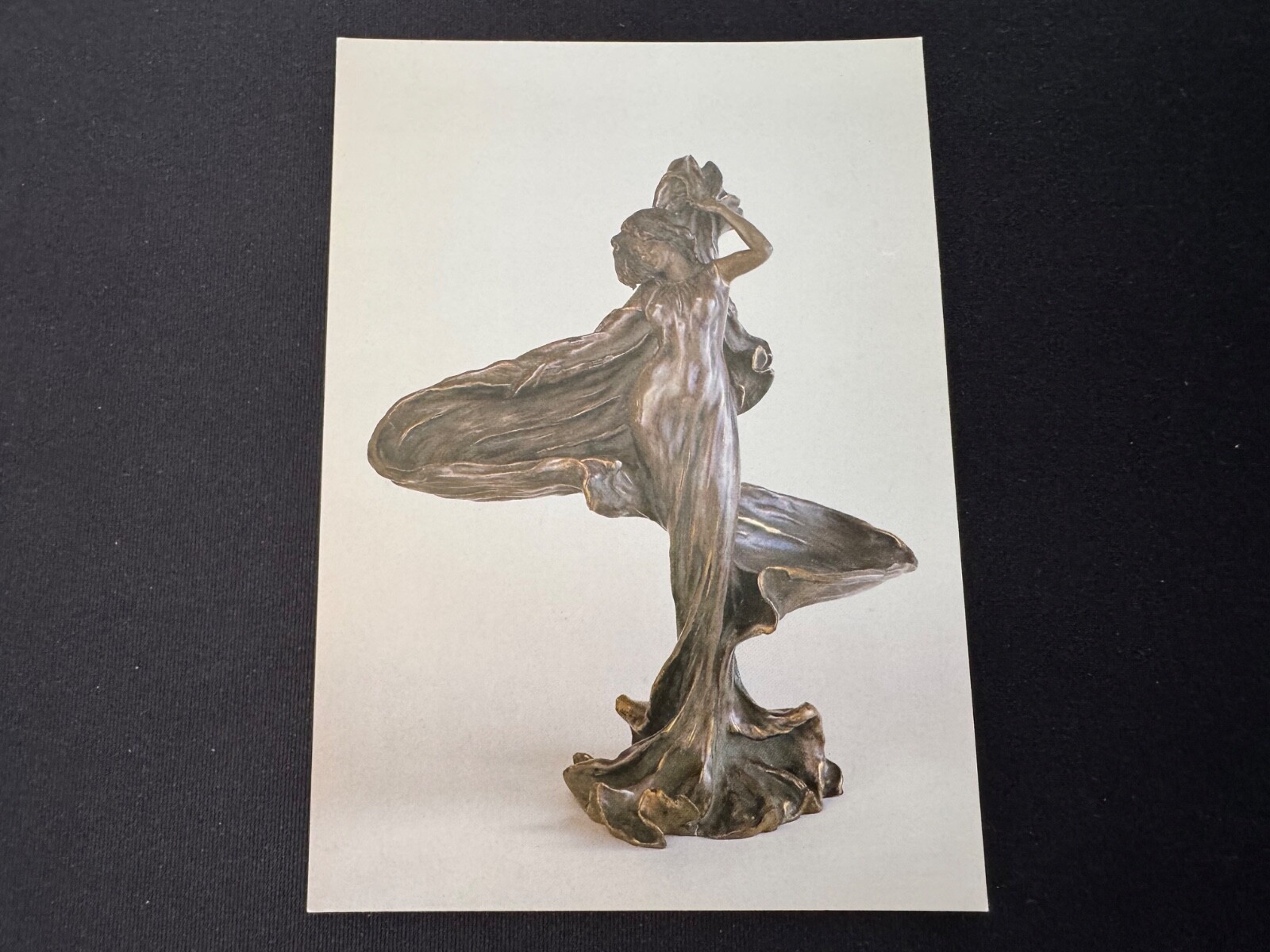 Loie Fuller Art Nouveau Amphora Figure Postcard UEA Norwich Art Card Unposted