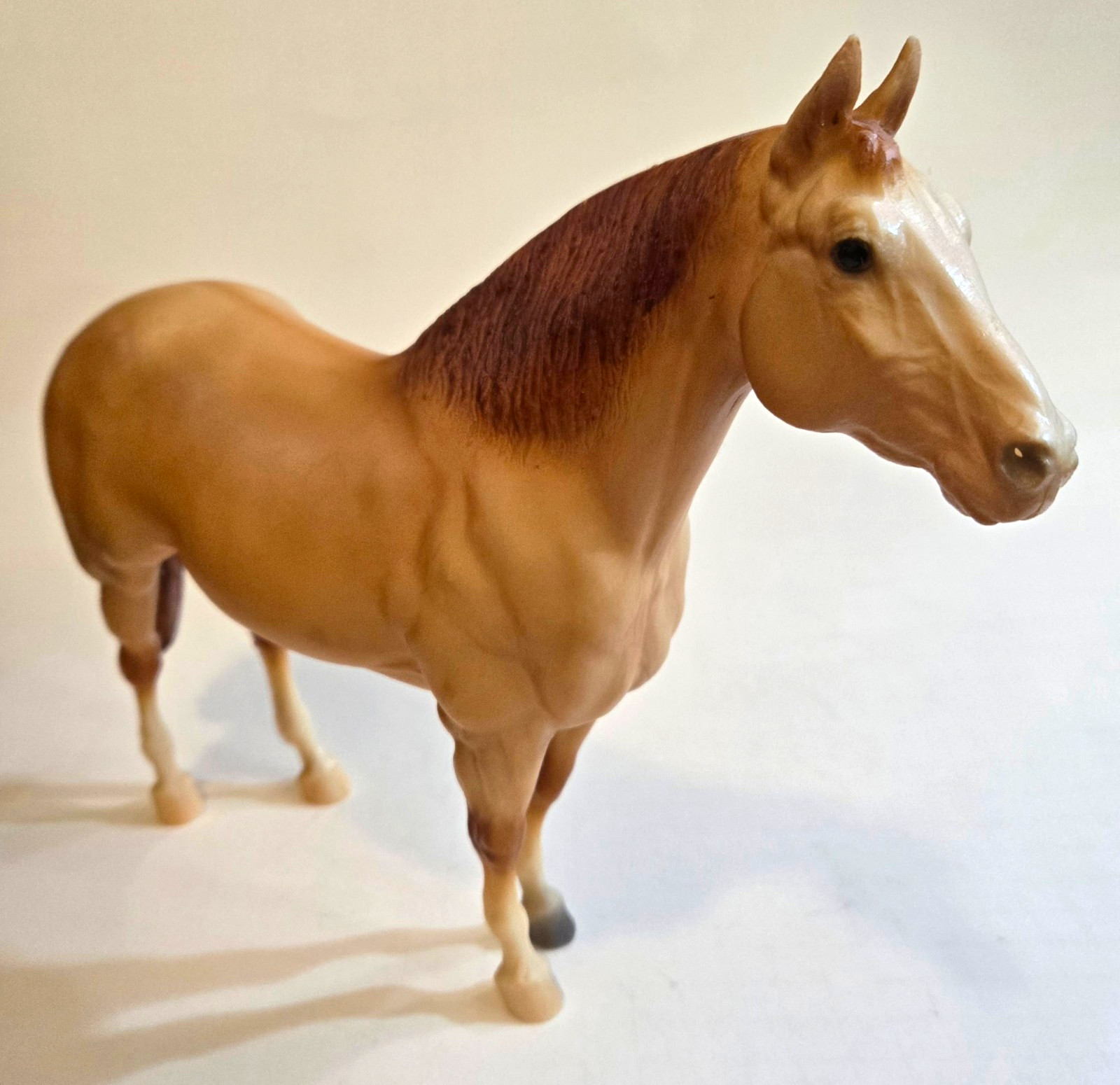 Breyer Model Horse Standing QH Stallion Model # 705 Matte Apricot Dun 1988-89