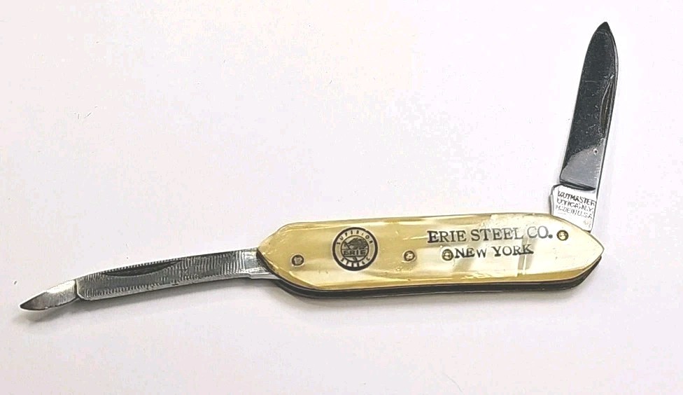 Vintage Kutmaster Utica New York Erie Steel CO. Gentleman's Knife Advertising 