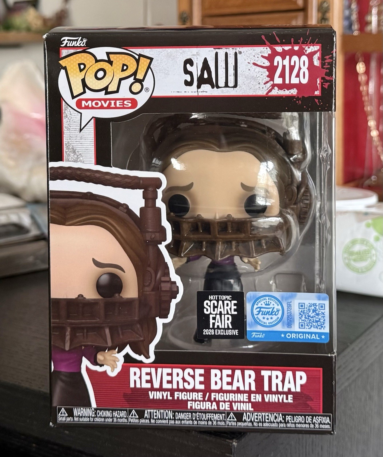 Funko Pop: REVERSE BEAR TRAP (Amanda) #2128 Hot Topic SCARE FAIR 2026 IN HAND