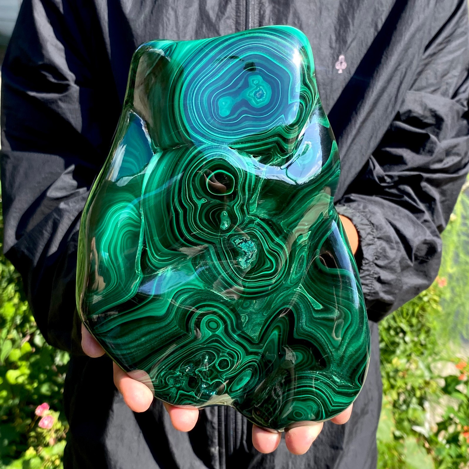 7.82LB TOP Natural Malachite crystal quartz Mineral specimen Reiki gem