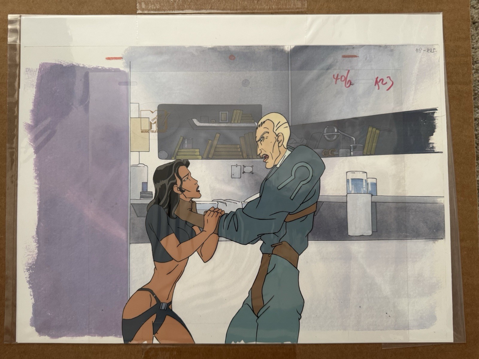 Aeon Flux Original Production Cel MTV 1995 The Purge Trevor Goodchild COA