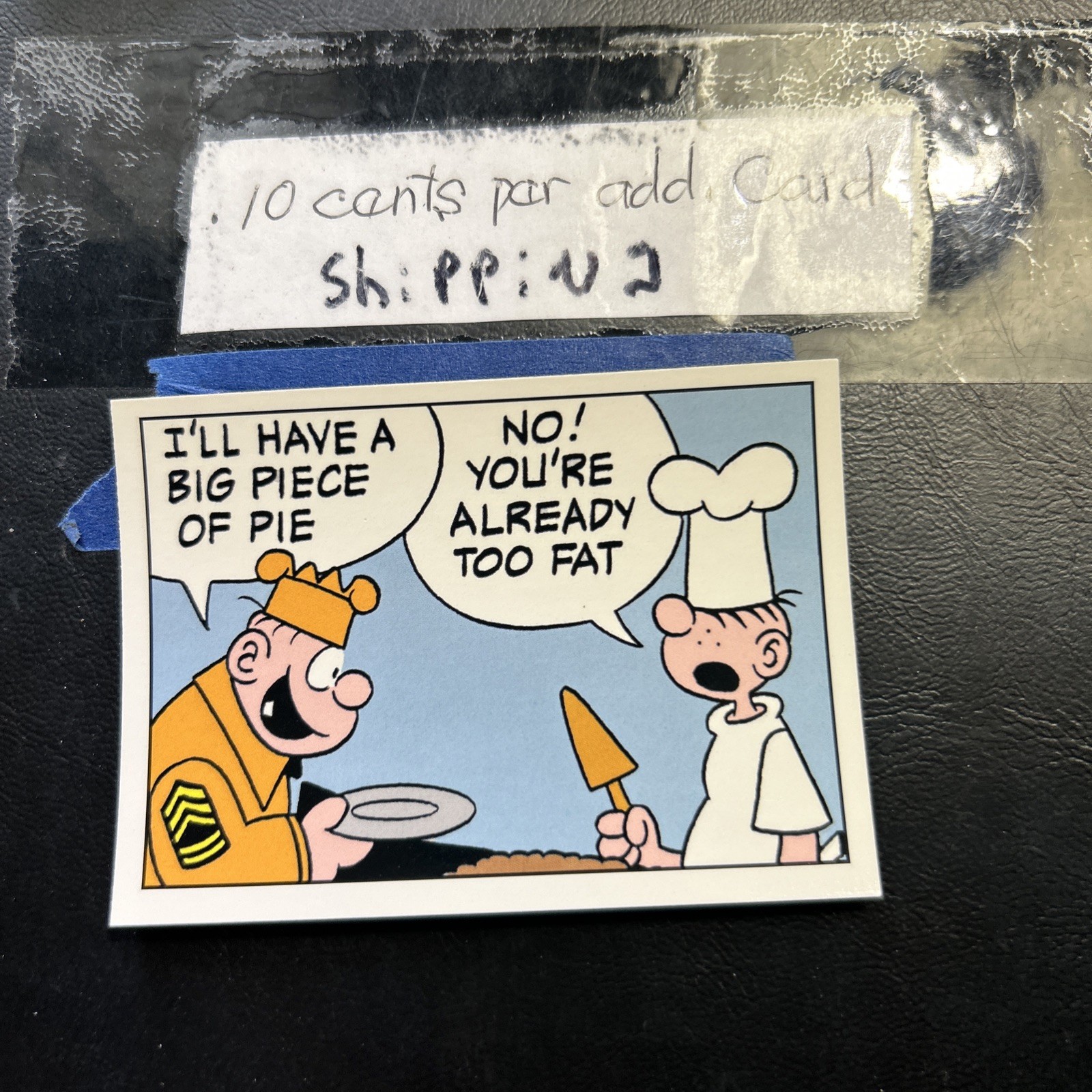 Jb6b 1995 beetle Bailey Mort Walker #38 Sarge Snorkel Eating