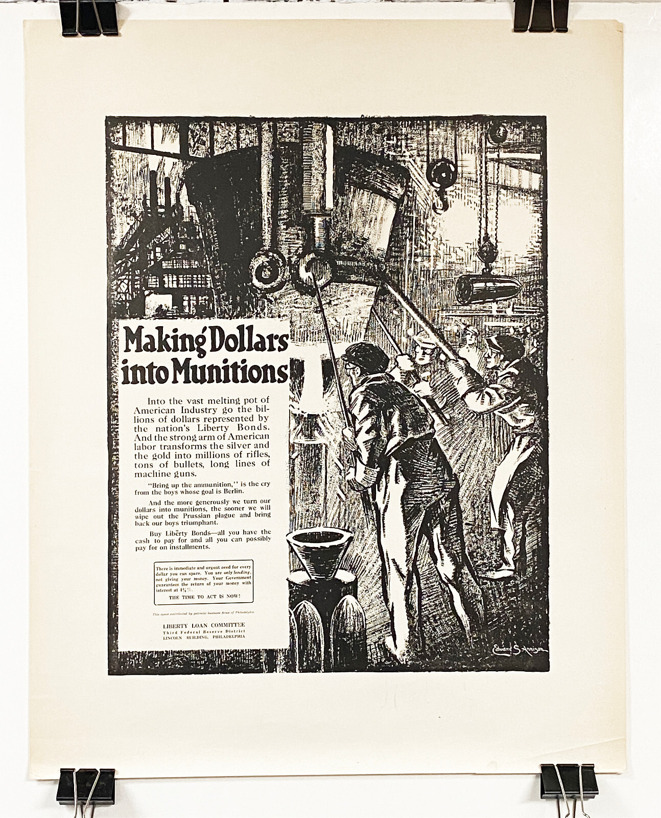 Original 1918 US WWI Poster \