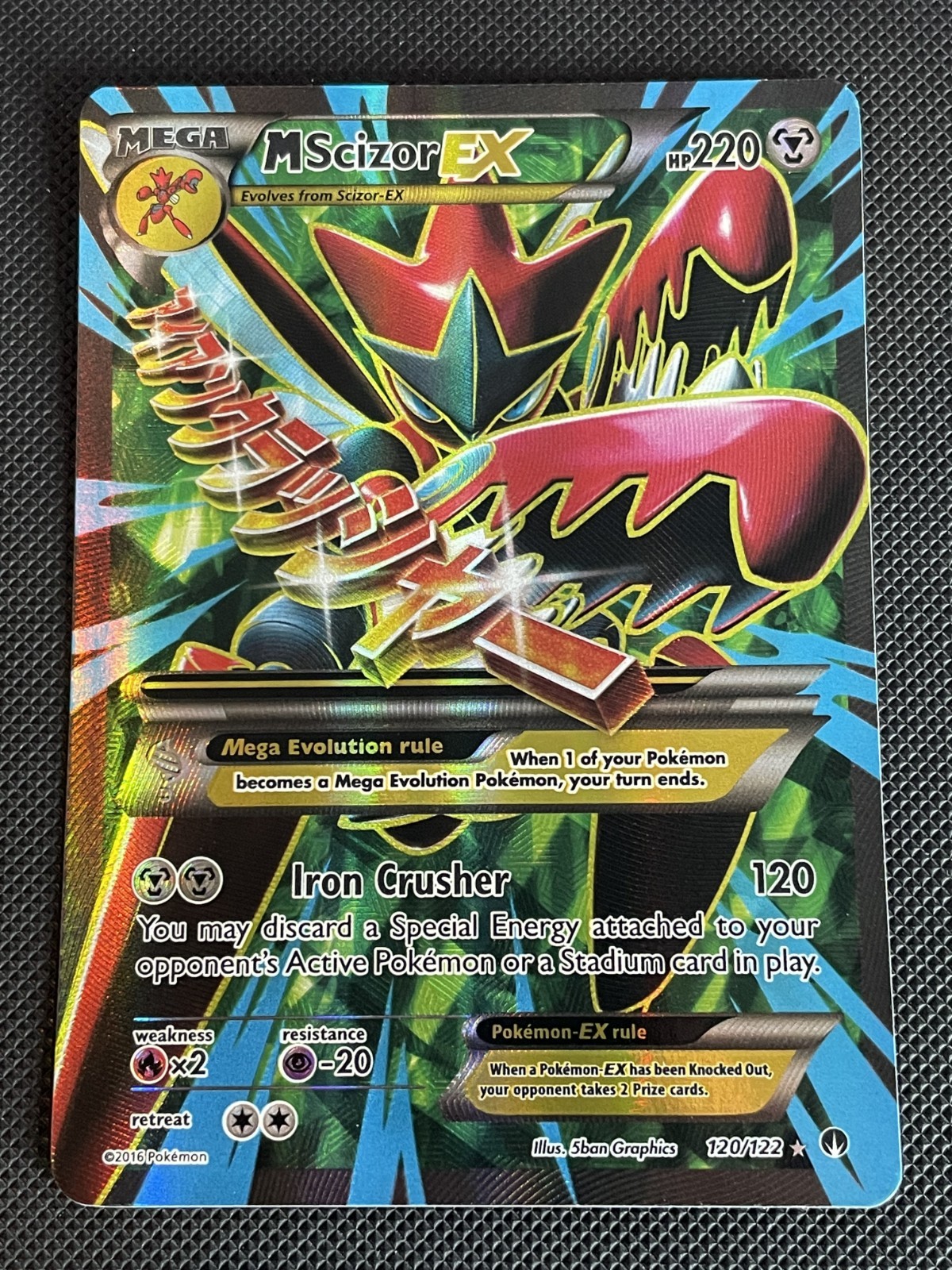Pokemon Mega Scizor EX 120/122 Breakpoint LP