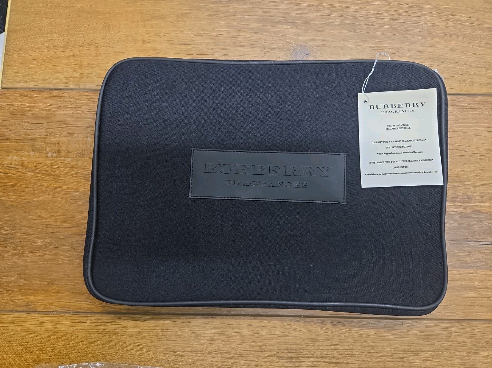 Burberry Fragrances Travel Organizer Pouches Set of 2 New in Original Packaging