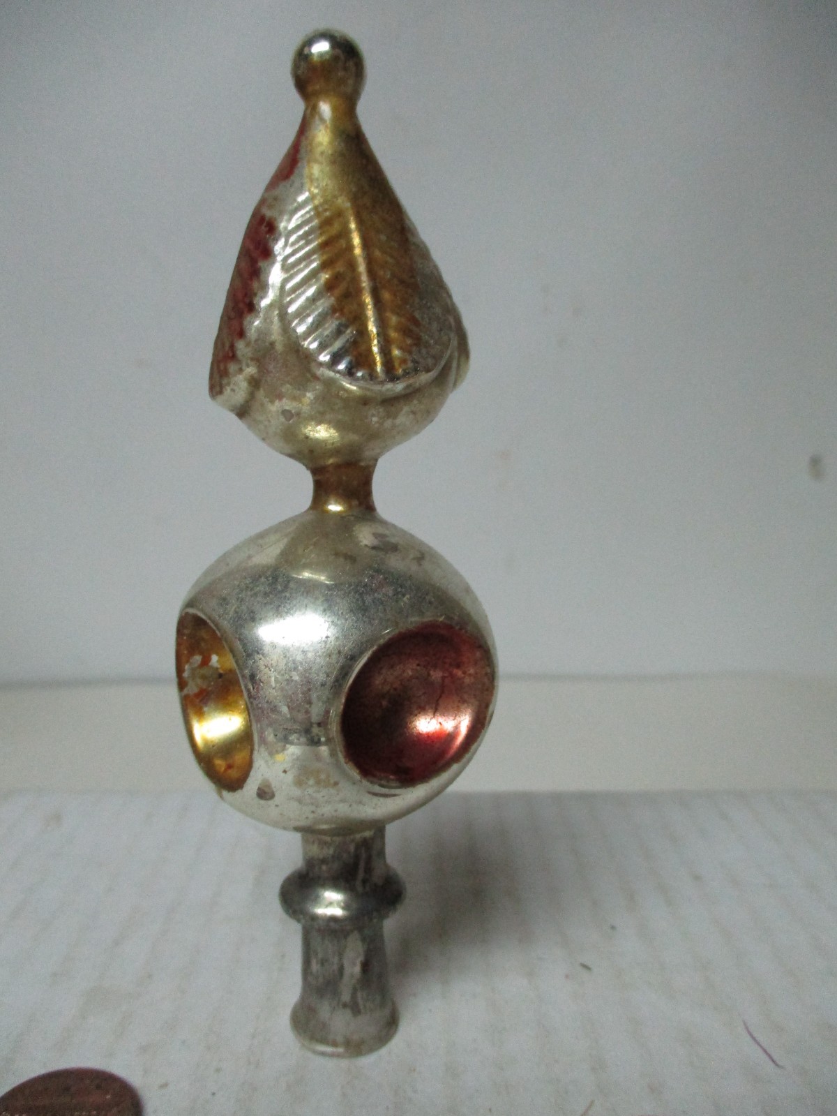 Marvelous Vintage Glass Tree Topper for Christmas Feather Tree