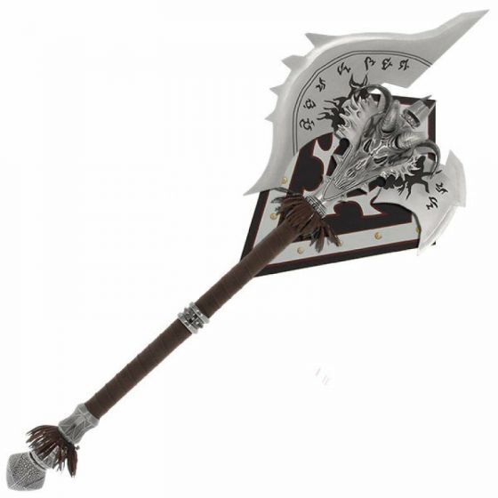 WORLD OF WARCRAFT - LICH KING SHADOWMOURNE AXE REPLICA (with FREE WALL PLAQUE)