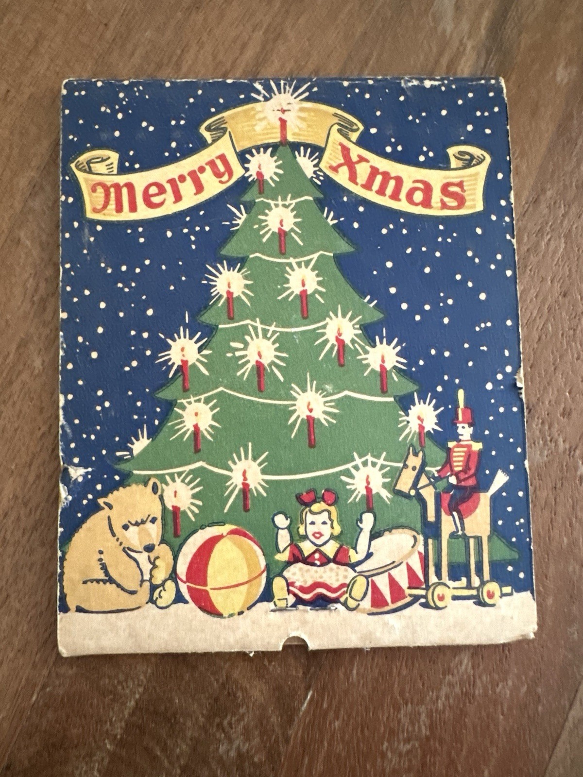 RARE 1940s Piccaninny Barbecue Chicago Christmas Santa Matchbook Full Matches