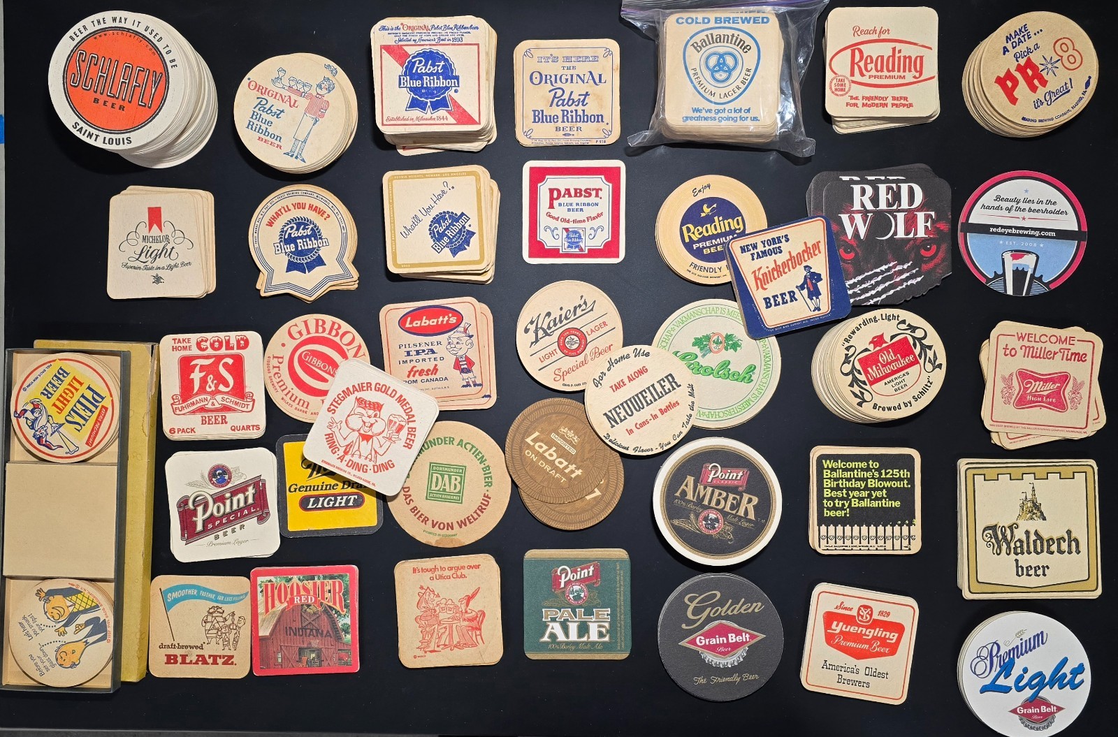 400 + Lot of Vintage Beer Coasters