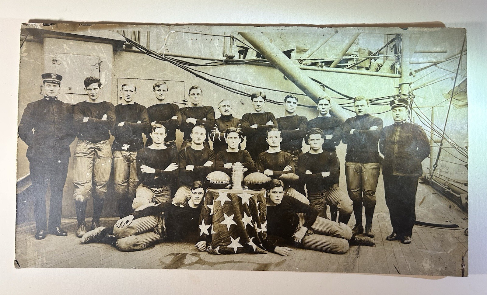 1912 USS Missouri BB-11 Navy Football Team HUGE 30\