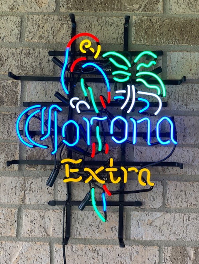 New Corona Extra Parrot Palm Tree Neon Light Lamp Sign 20\