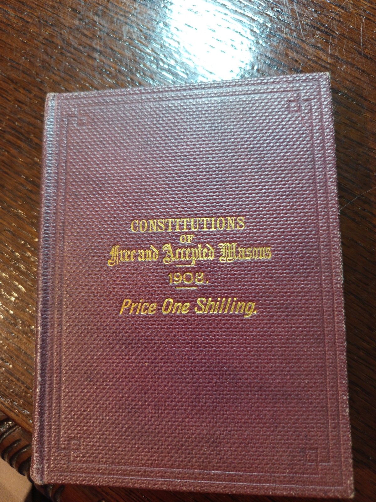 1908 Constitutions of Free and Accepted Masons   Freemasonry  masonic/843