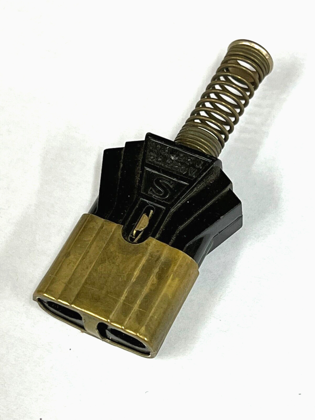 APPLIANCE CORD END 2-Prong VINTAGE Bakelite & Brass 5A 250V 10A 125V NEW AC2