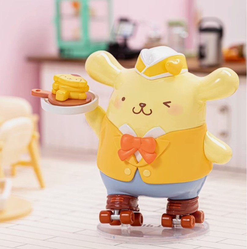 ✨New* TopToy Sanrio Roller Skating Restaurant Figure Gift Pompompurin US STOCK