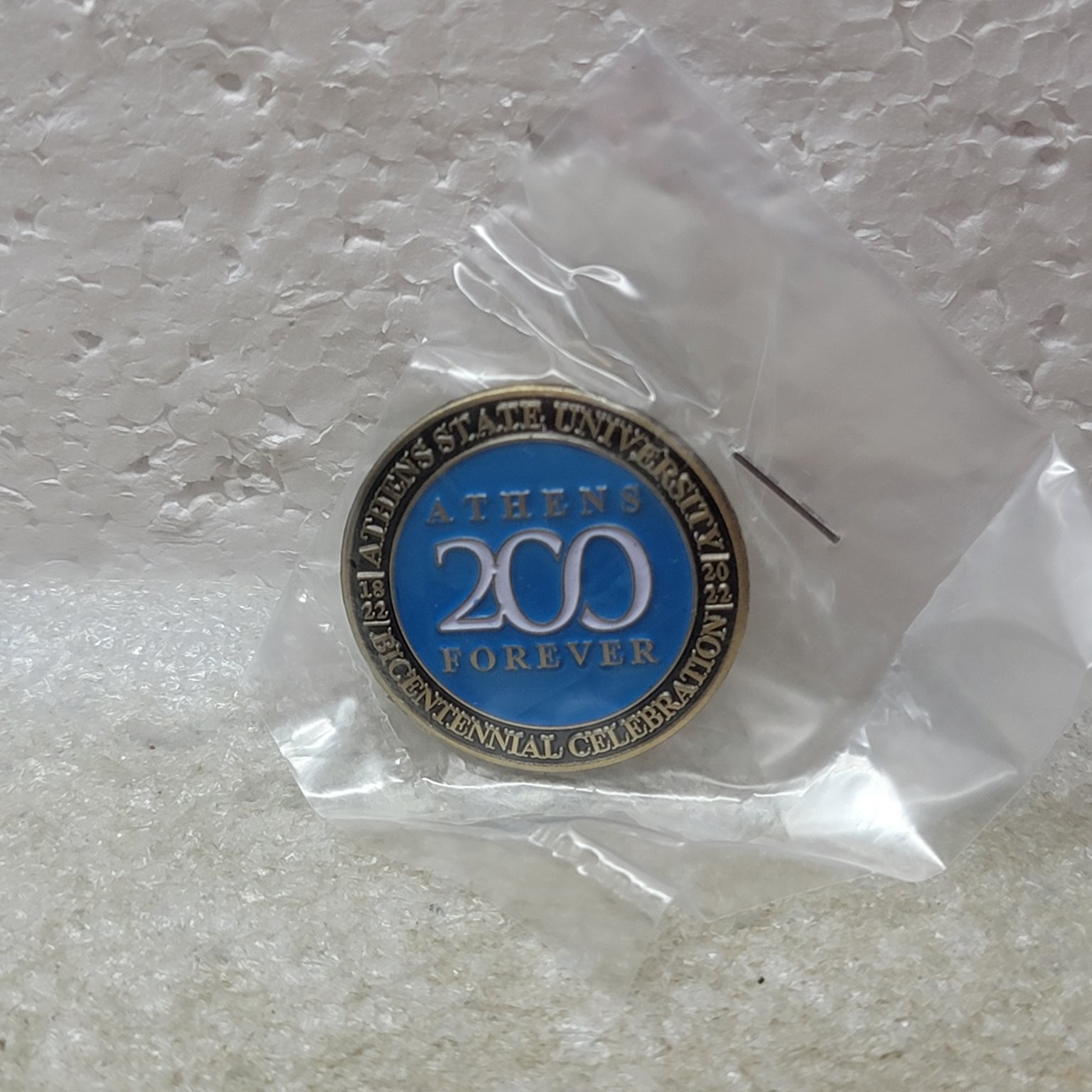 Athens State University 200 Bicentennial Celebration Pinback Lapel Pin Alabama