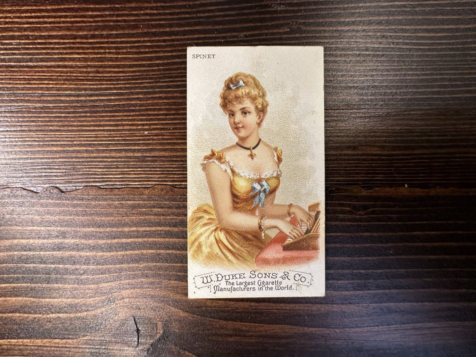 1888 N82 Duke's Cigarettes Musical Instruments - Spinet - Ex+/MT