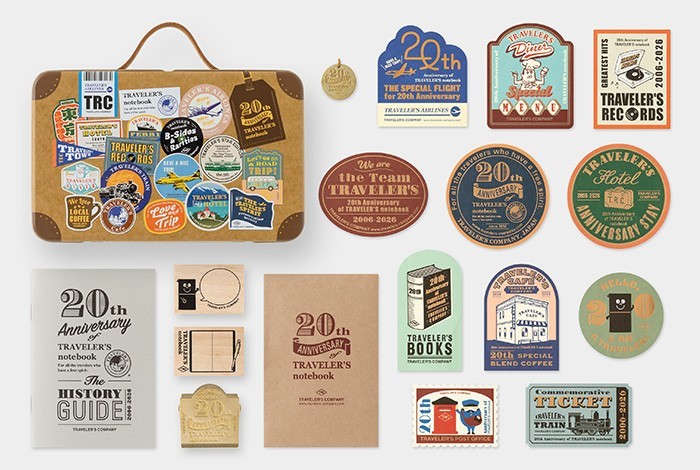 TRAVELER'S Notebook 20th Anniversary Customization Set Limited Edition 2026 JP