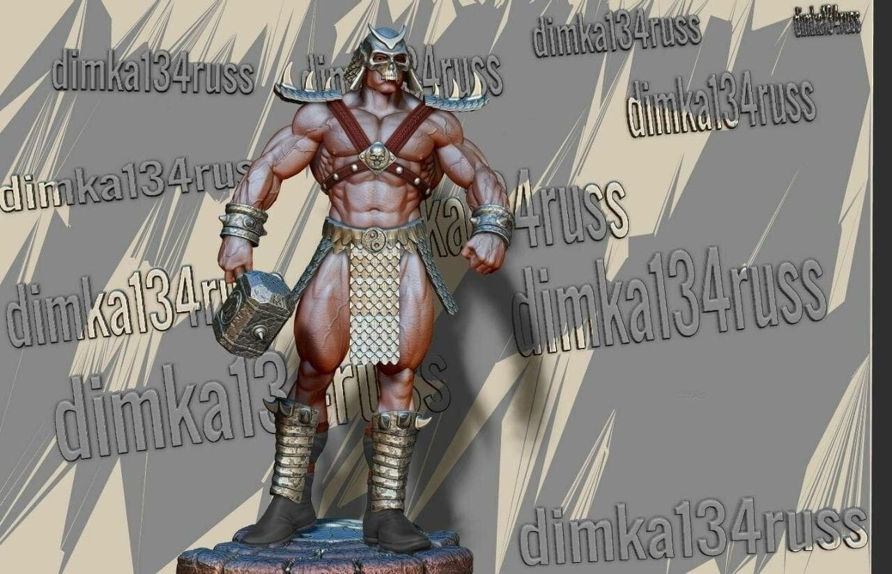 Shao Kahn Resin Sculpture Statue Model Kit  size choices Unpainted/Unassembled