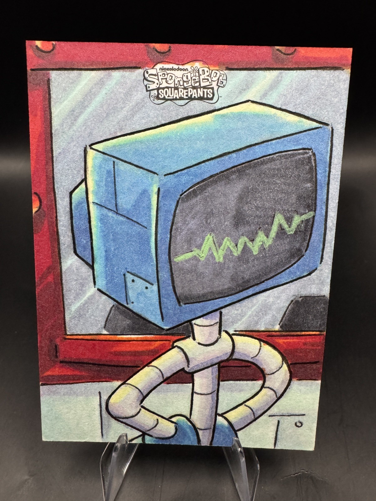 2025 Topps Chrome Spongebob Karen 1/1 Sketch Card