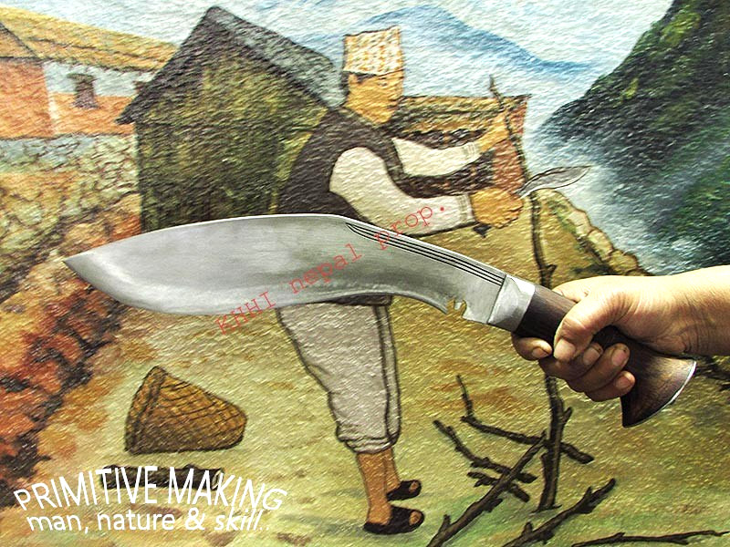 Khukuri House GAULE raw 12 inch, Primitively forged, all by hand by basic tools