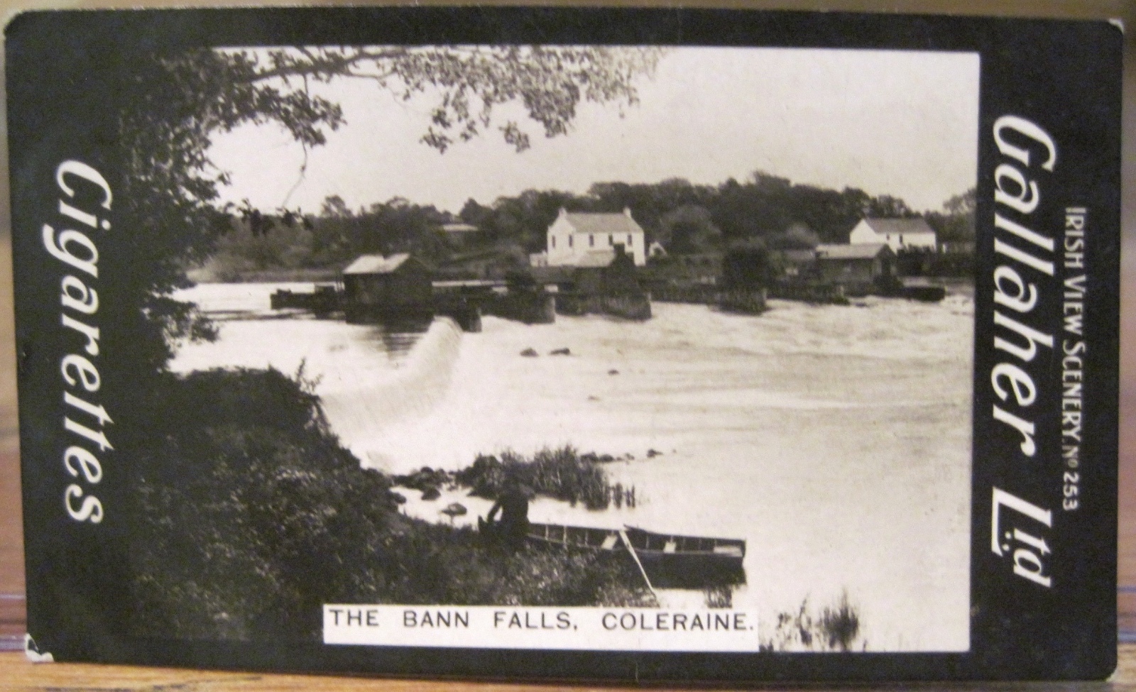 River BANN Falls COLERAINE Cigart Card GALLAHER IRISH VIEWS 253 Northern Ireland