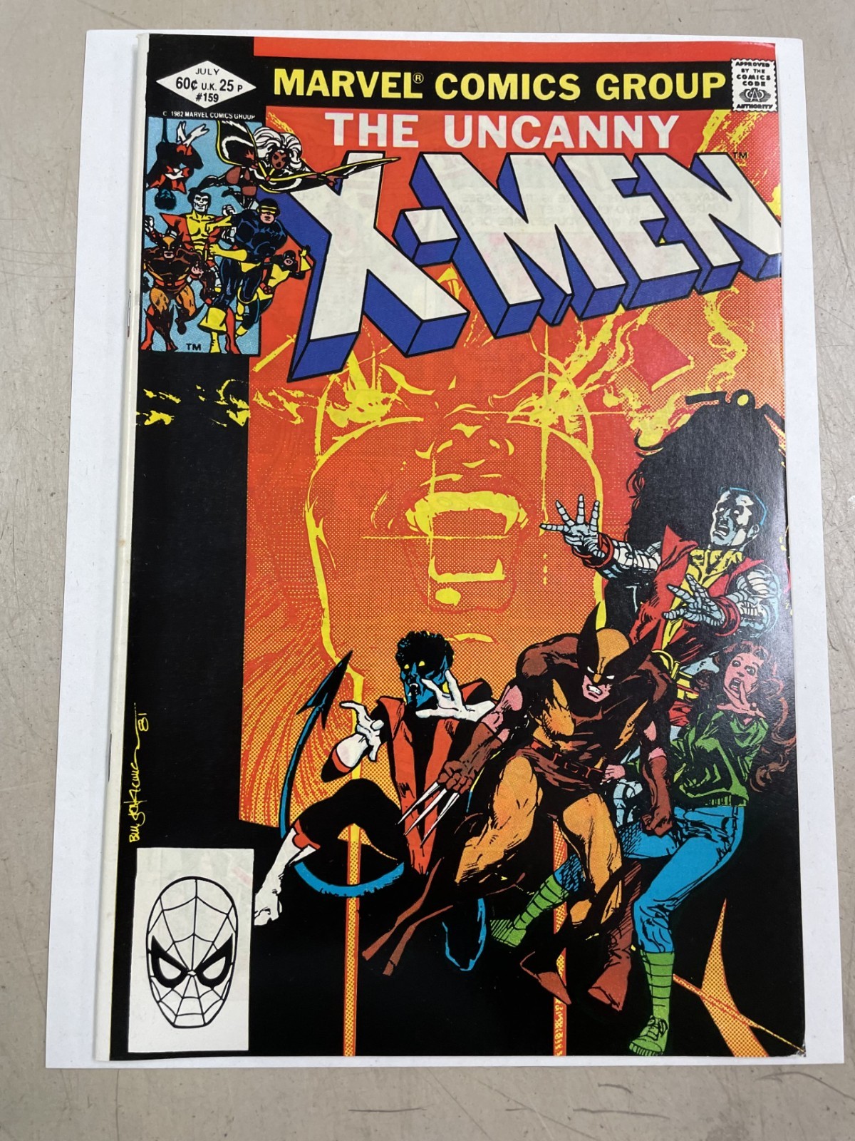 UNCANNY X-MEN 159 VERY FINE / NEAR MINT UNREAD COPY 1982 MARVEL COMICS