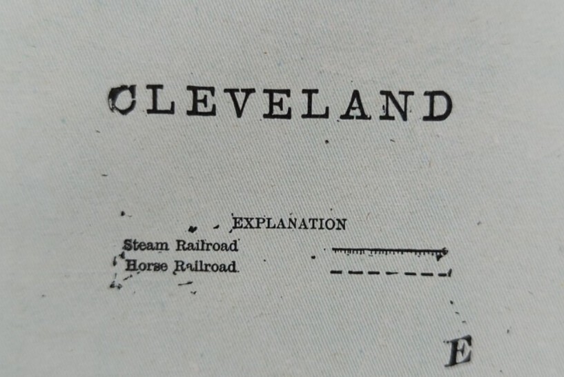 Vintage 1900 CLEVELAND OHIO Map 14