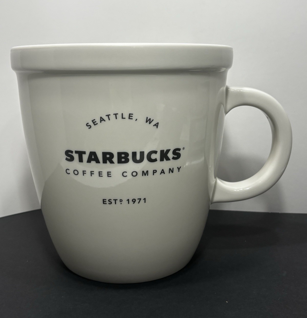 2016 Starbucks Giant Abbey Classic Ceramic Limited Edition Coffee Mug 138oz