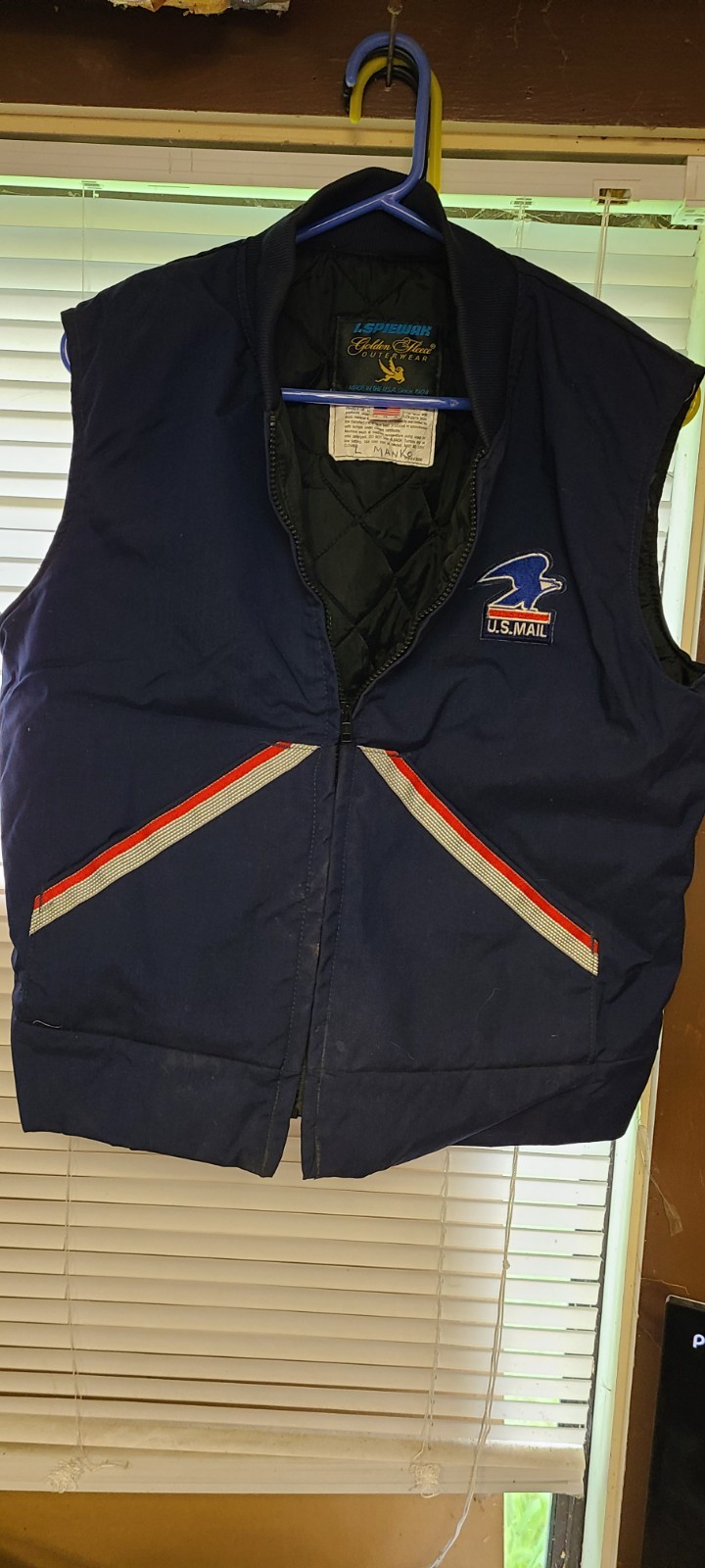Vintage USPS Letter Carrier Discontinued Vest Spiewak U.S. Mail Men's M USA Made
