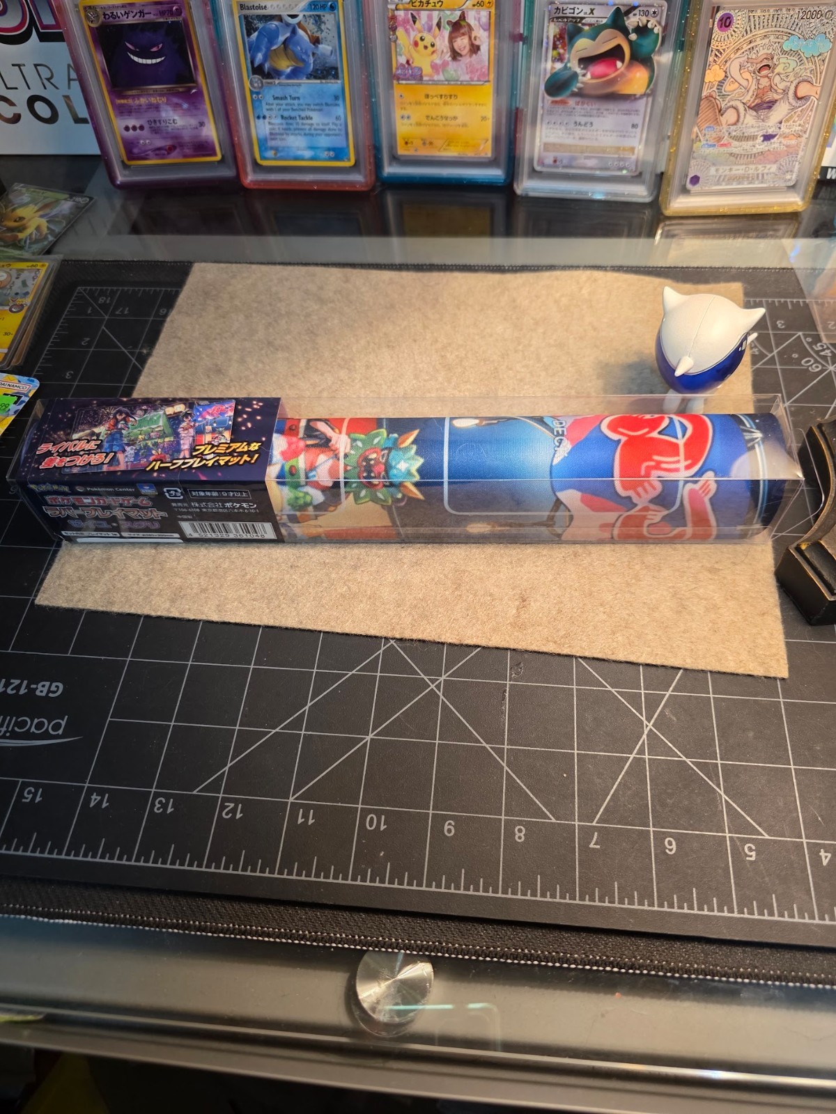 Pokemon Center Card Game Rubber play mat Carmine & Kieran New JP  * US SELLER*