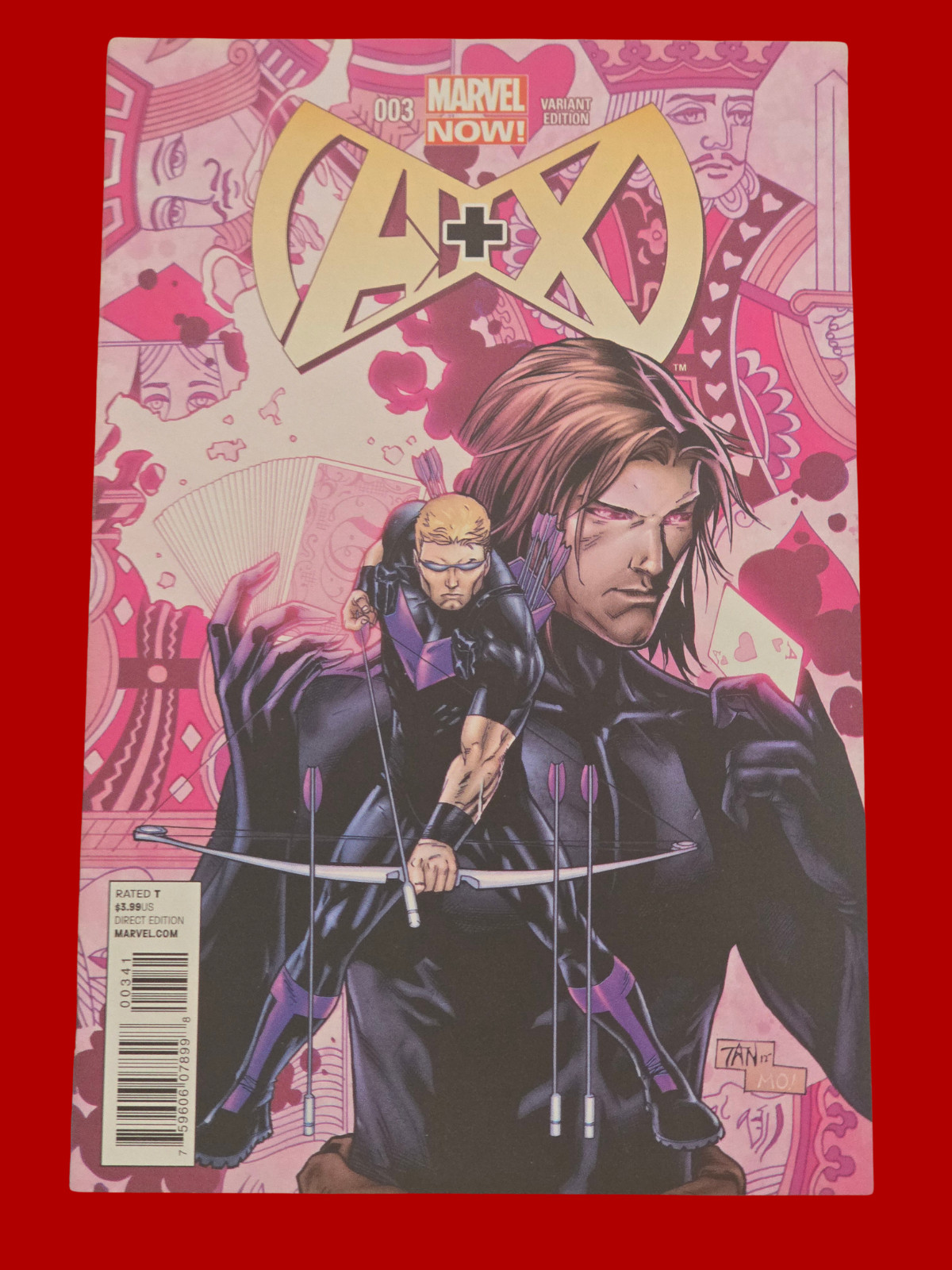 A+X #3 Marvel 2012 Billy Tan Variant Gambit Hawkeye Comic Book