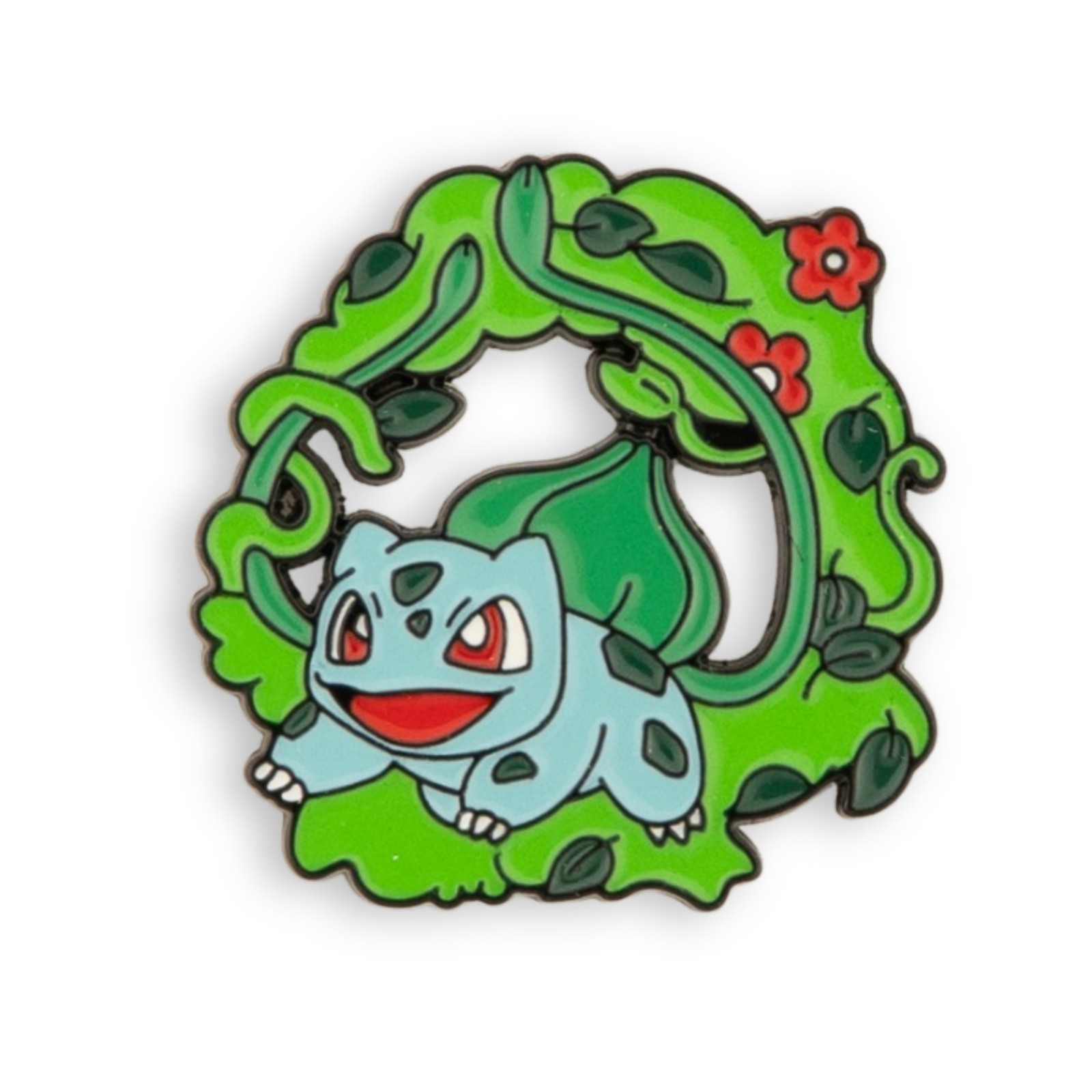 Pokemon Bulbasaur Grass Forest Scene Enamel Pin Cute Collectible Anime Accessory