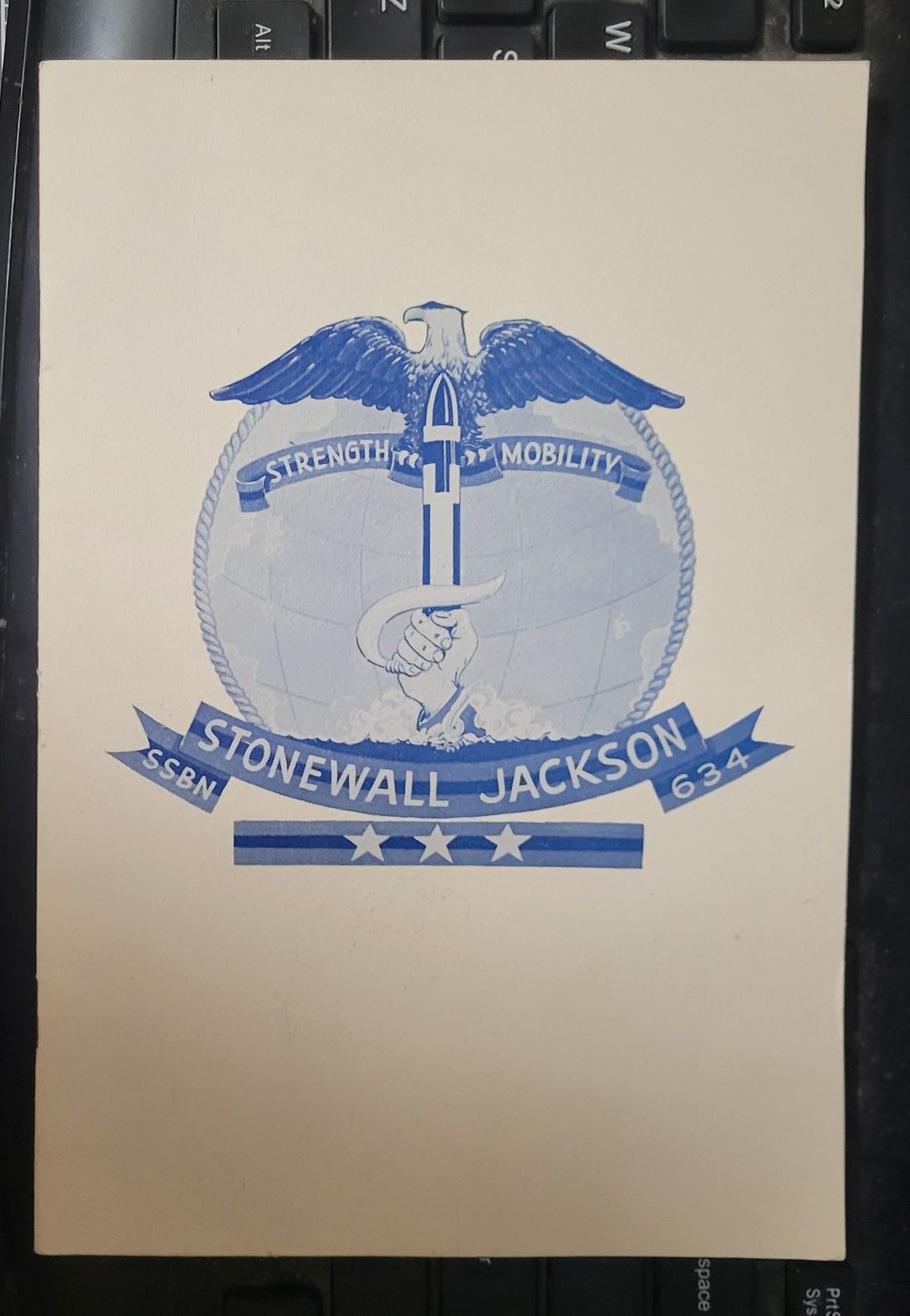 1964 USS Stonewall Jackson SSBN 634 Submarine Commissioning Program
