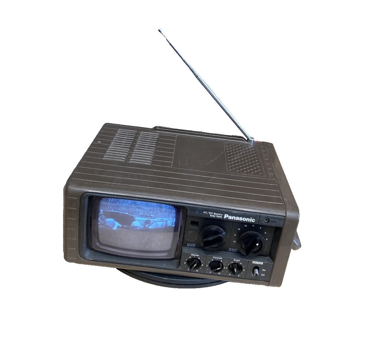 Panasonic Solid State TR-525 Portable Television 1975 Tested Working