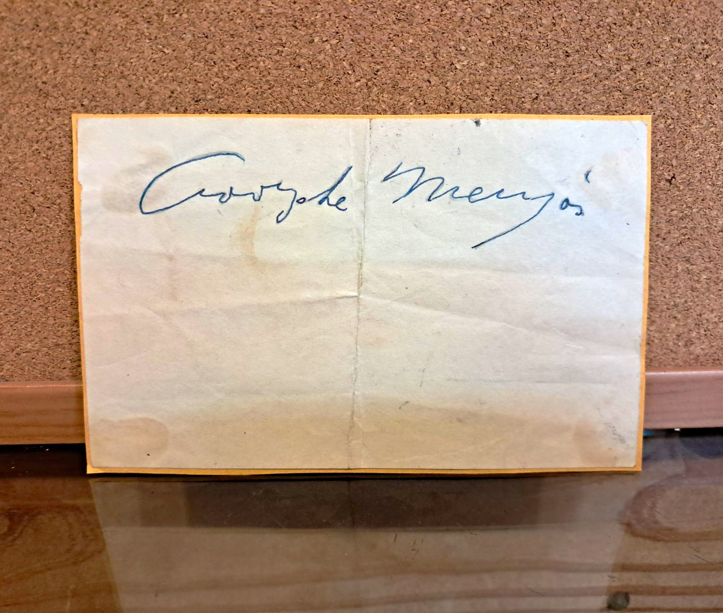 Adolphe Menjou - Vintage Signed Cut Autograph Classic Hollywood Actor