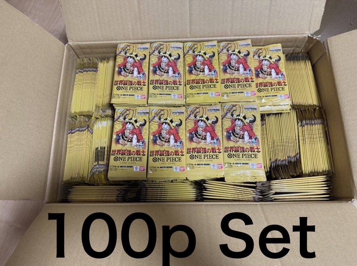 One Piece Card Game World's Strongest Warrior OP-17 100 packs Random Set New