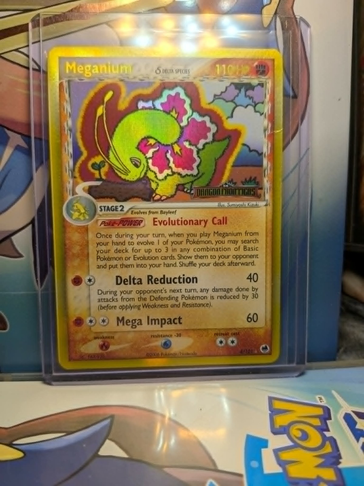 Pokemon TCG Meganium (Delta Species) 4/101 Dragon Frontiers Reverse Holo