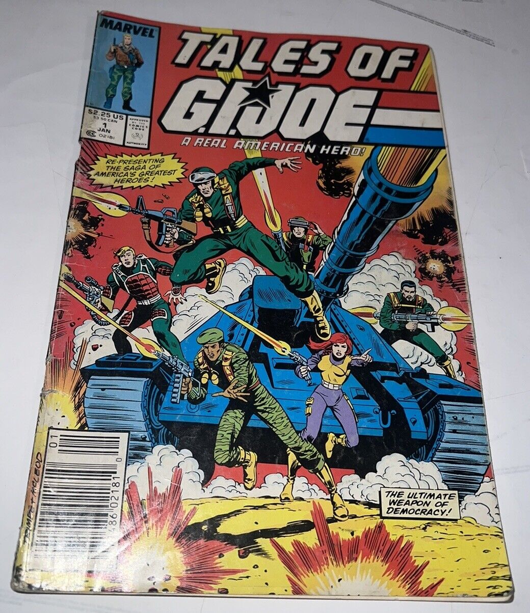 Tales of GI Joe #1 Marvel Comic Book 1988 Newsstand Variant First App Snake Eyes