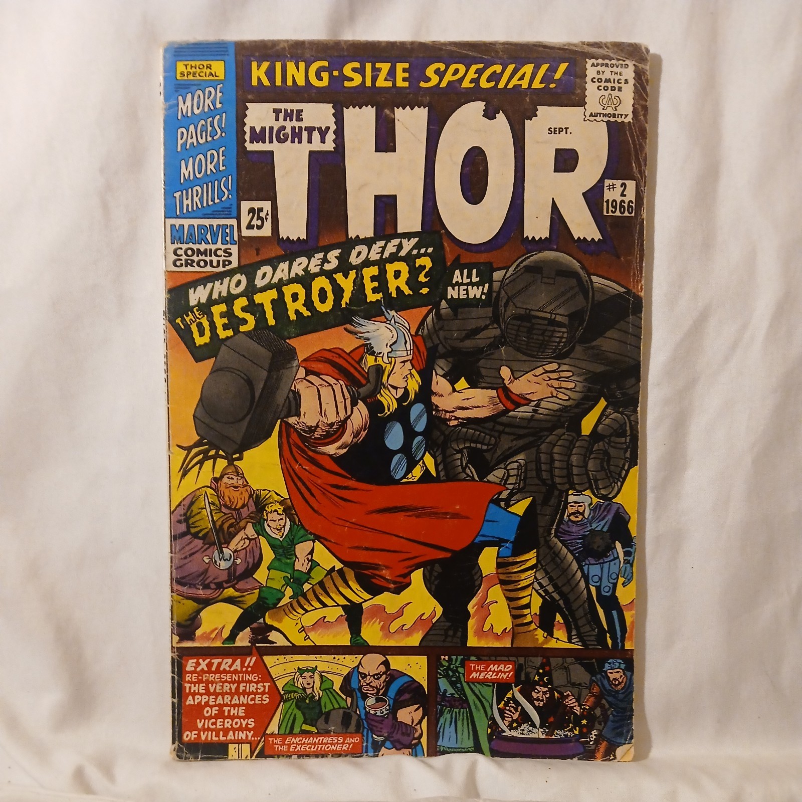 THOR ANNUAL #2 • 1966 • Jack Kirby • 1ST PRINT • VS Destroyer