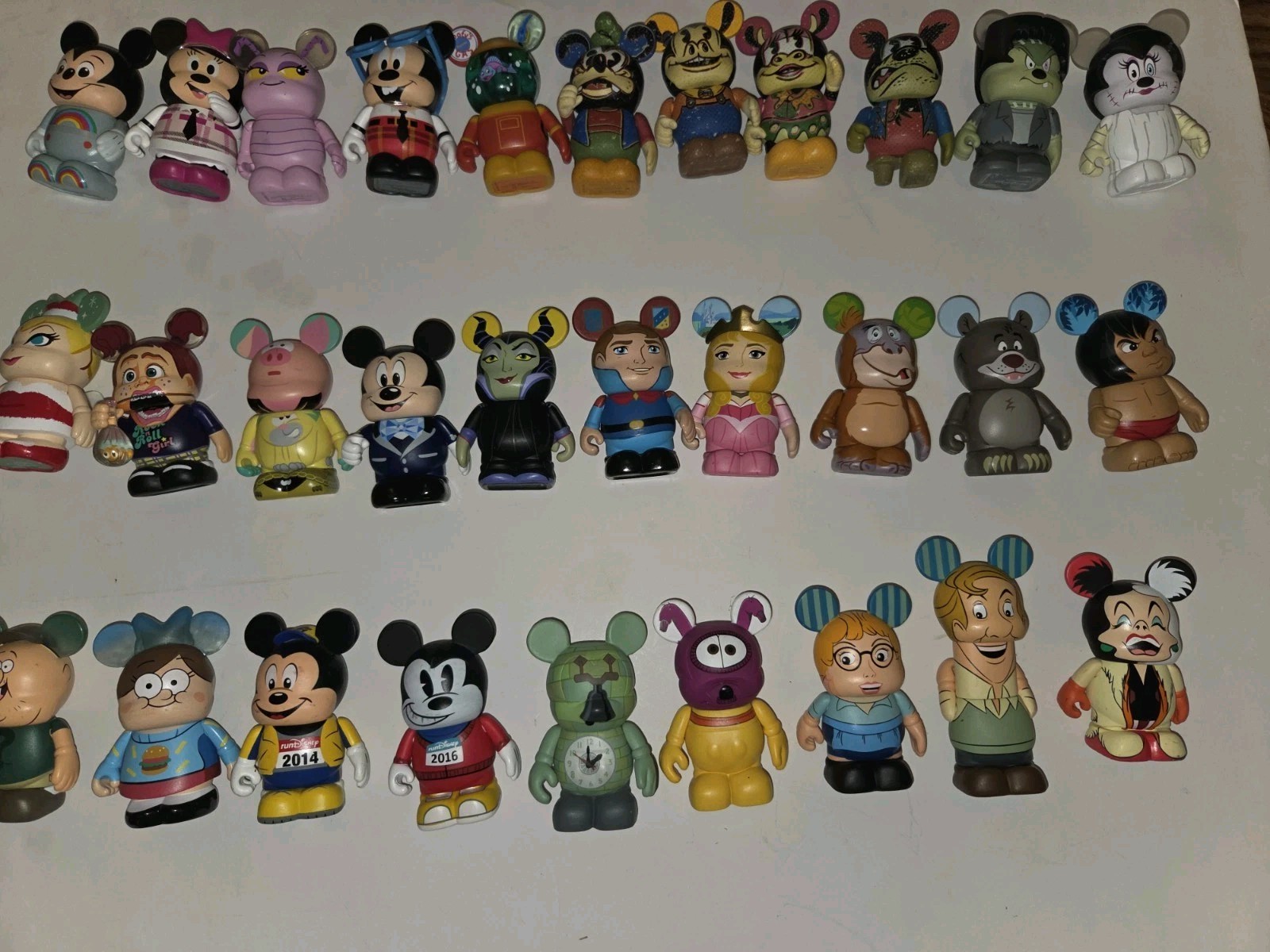 Disney Vinylmation 3\'\' Figures Lot Of 30 Mixed Collections & Series 