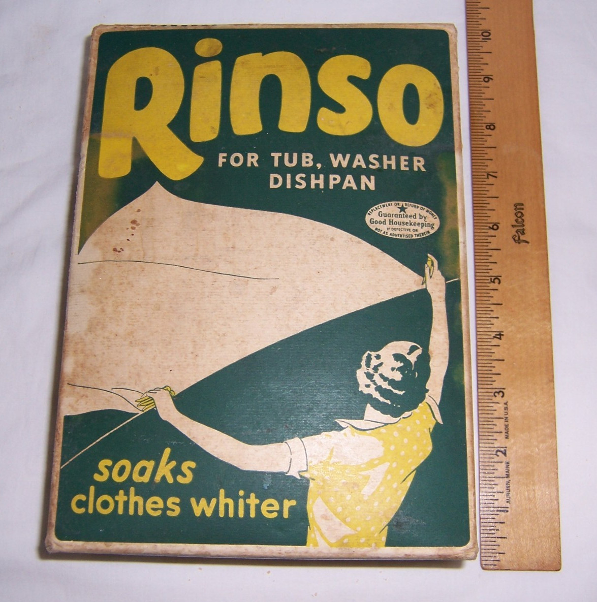 Vintage 1950’s RINSO Clothes Laundry Detergent UNOPENED BOX NOS Full Classic