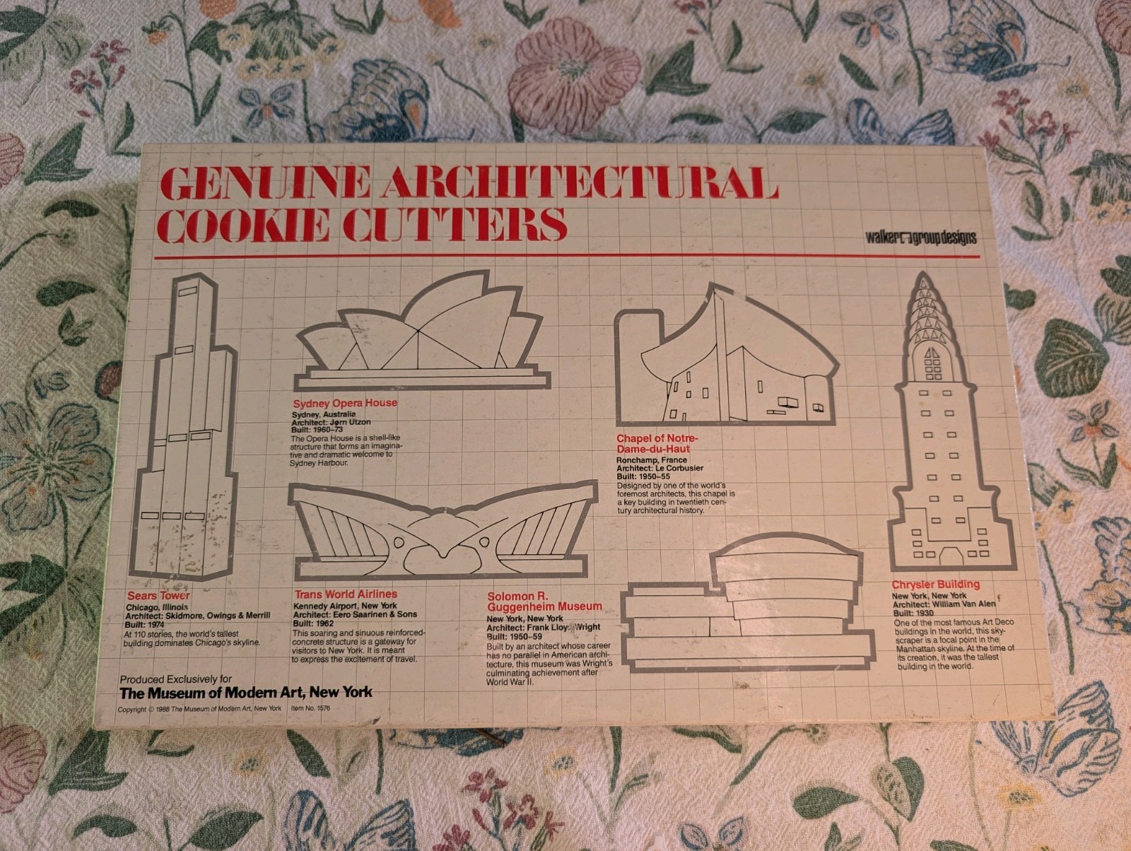 Vintage 1988 Genuine Architectural Cookie Cutters Museum of Modern Art NY